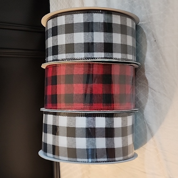 NEW 3 Rolls Holiday Kirkland Wire-edged Ribbon, 150 yards total - Picture 1 of 6